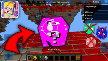 RED LUCKY BLOCK ONLY CHALLENGE | Blockman GO [Lucky Block: Skywars]