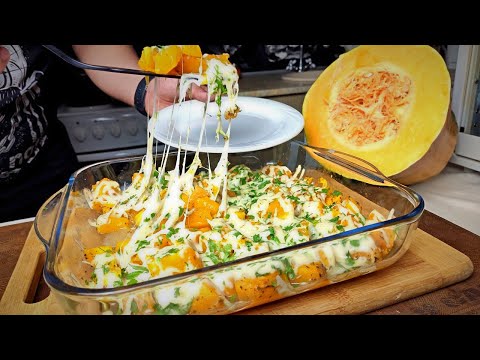 Чё на УЖИН: Пряная ТЫКВА запеченная с чесноком и сыром!!!