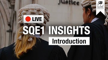 🔴 SQE1 Prep Introduction | Insight Session