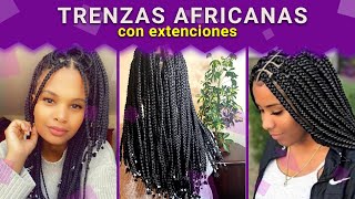 Cómo Hacer TRENZAS AFRICANAS Paso a Paso | TRENZAS AFRICANAS Con KANEKALON para PRINCIPIANTES FÁCIL