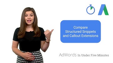 Extend Your Ads with Structured Snippets   AdWords In Under Five Minutes