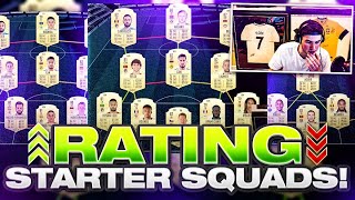 RATING AWESOME FIFA 21 STARTER SQUADS! FIFA 21 Ultimate Team