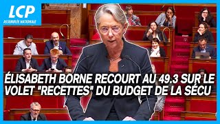 Élisabeth Borne recourt au 49.3 sur le volet 