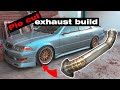 JZX100 Pie Cut Exhaust Build with Family
