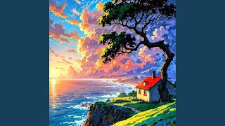 flowing clouds atop the shining hills