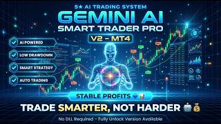GEMINI AI SMART TRADER PRO EA V2 MT4 | Category: MT4 EA (Build +1440) | No DLL Required | Best EA|