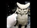 How to make Ceramics owl.  陶芸：粘土で手びねりフクロウ作ってみた