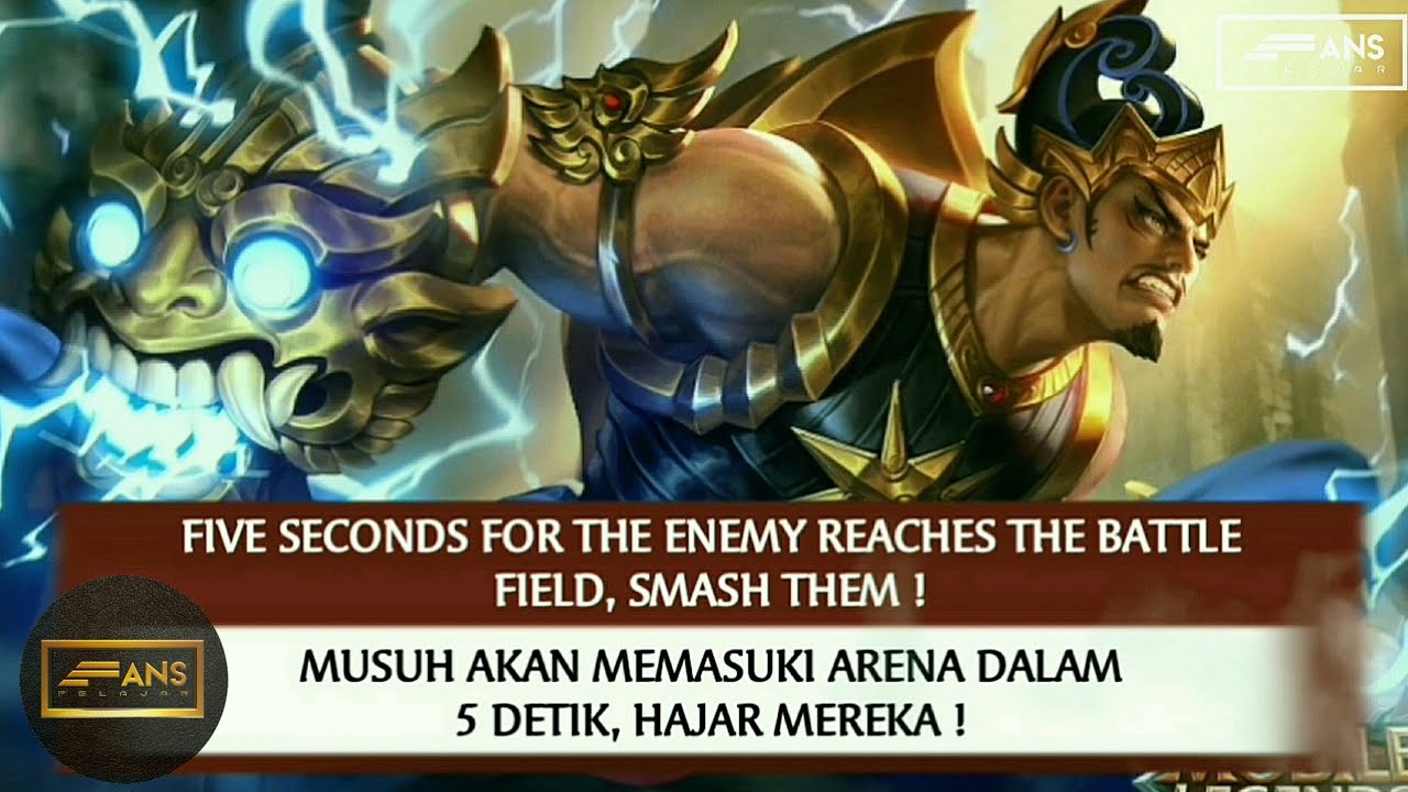 KATA KATA ANNOUNCER VOICE DI MOBILE LEGENDS TERLENGKAP BESERTA ARTI