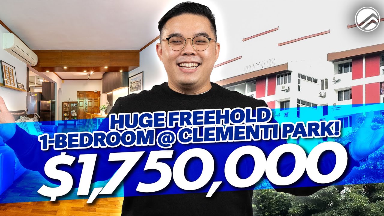 Clementi Park - Freehold 1-Bedroom + Study with 1,076sqft in District 21| $1,750,000 | Lyndon Leong