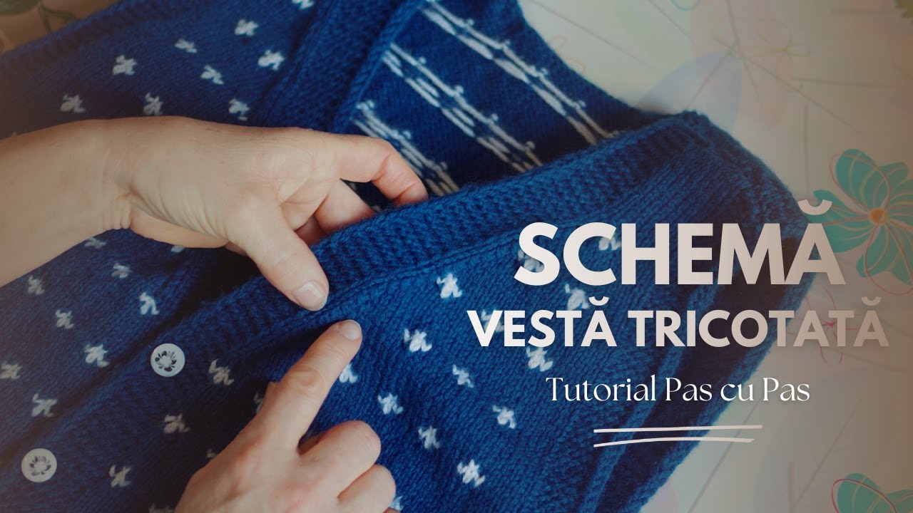 Schemă Vestă Tricotată | Tutorial Pas cu Pas