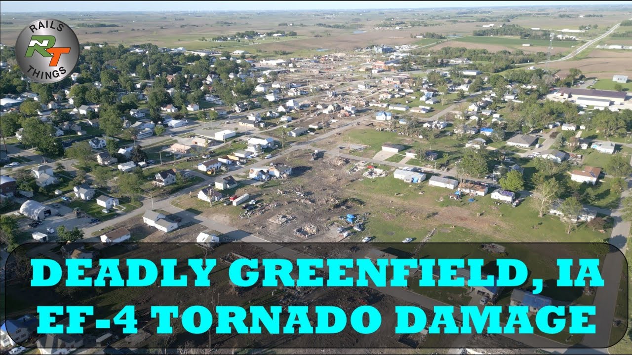 Deadly EF-4 Tornado Damage Greenfield, IA - YouTube