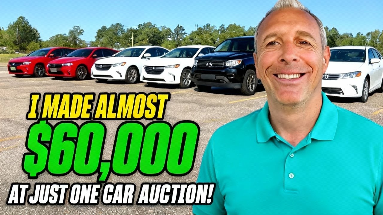 I Made Nearly $60,000 at One Car Auction! | Car Flipping Success Story