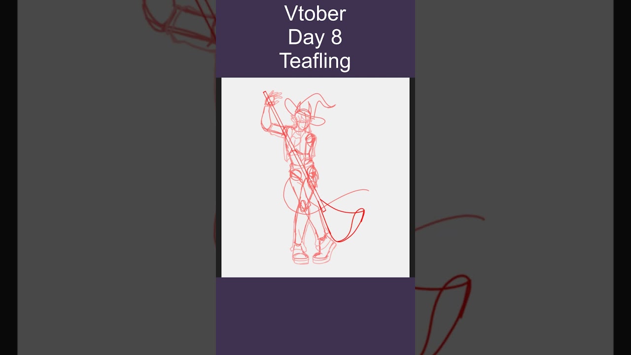 Vtober day 8, Teafling! 
