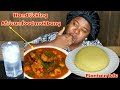 MUKBANG | NIGERIAN AFRICAN FOOD MUKBANG | TASTY OGBONO SOUP & PLANTAIN FUFU