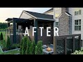 INCREDIBLE BACKYARD MAKEOVER!! Covered Deck and Patio Transformation Time Lapse