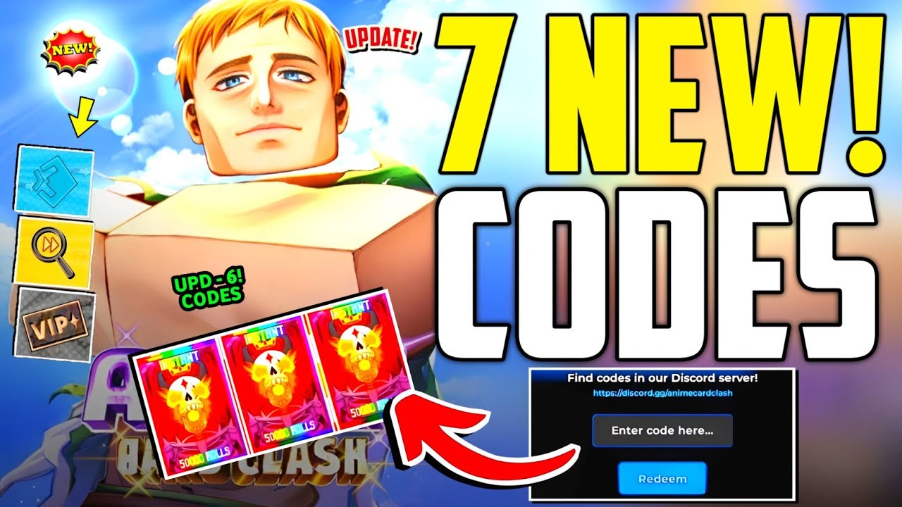 ⚠️UPDATE - 6!💥[CODE]⚠️ ANIME CARD CLASH CODES 2026 - ANIME