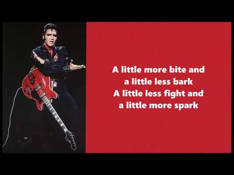 A Little Less Conversation - Elvis Presley Lyrics - YouTube
