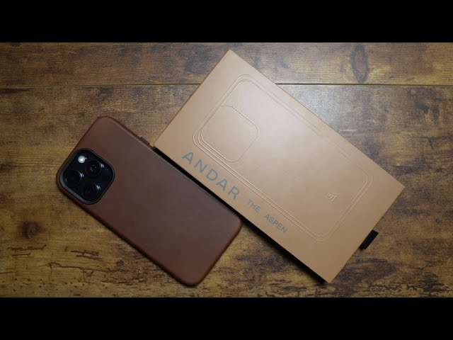 Modern Leather Case - iPhone 15 Pro Max, Brown