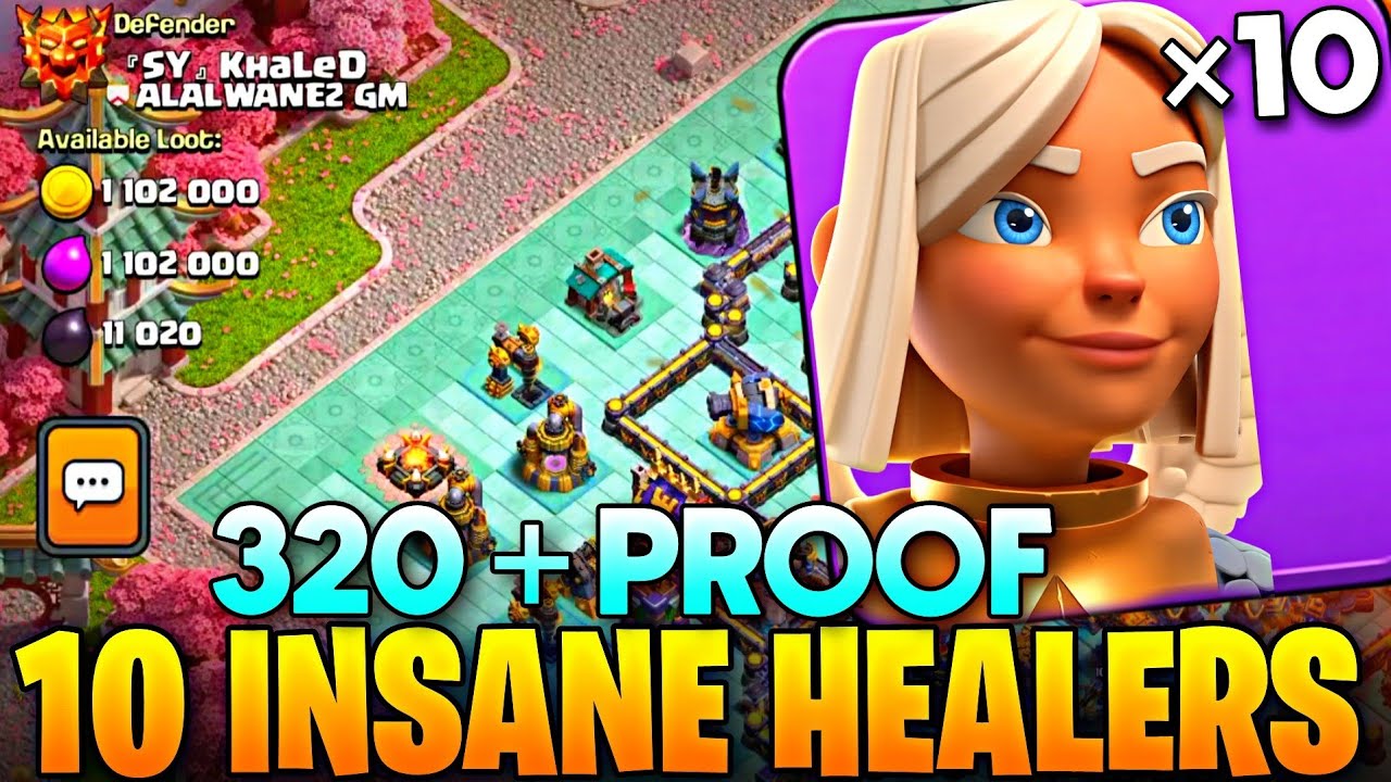 10 Healers .zero iQ Th18 DAiLY 320 with Proof ( swag ) every Single Attack Strategy clans of clans