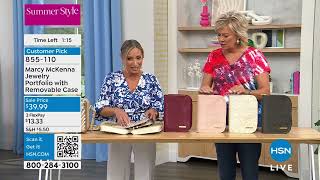 Marcy McKenna Jewelry Portfolio with Removable Mini Case