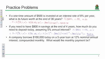 FE Exam Review:  Engineering Economics (2018.09.12)