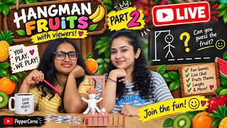 Part 2: 🍎 THE FRUIT/CARTOON IS HIDDEN… CAN YOU GUESS IT BEFORE IT’S TOO LATE 😱🔥 | HANGMAN LIVE!