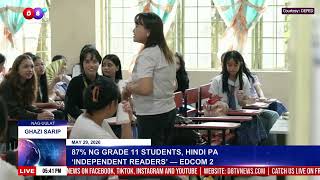 87% ng grade 11 students, hindi pa ‘independent readers’ — EDCOM 2
