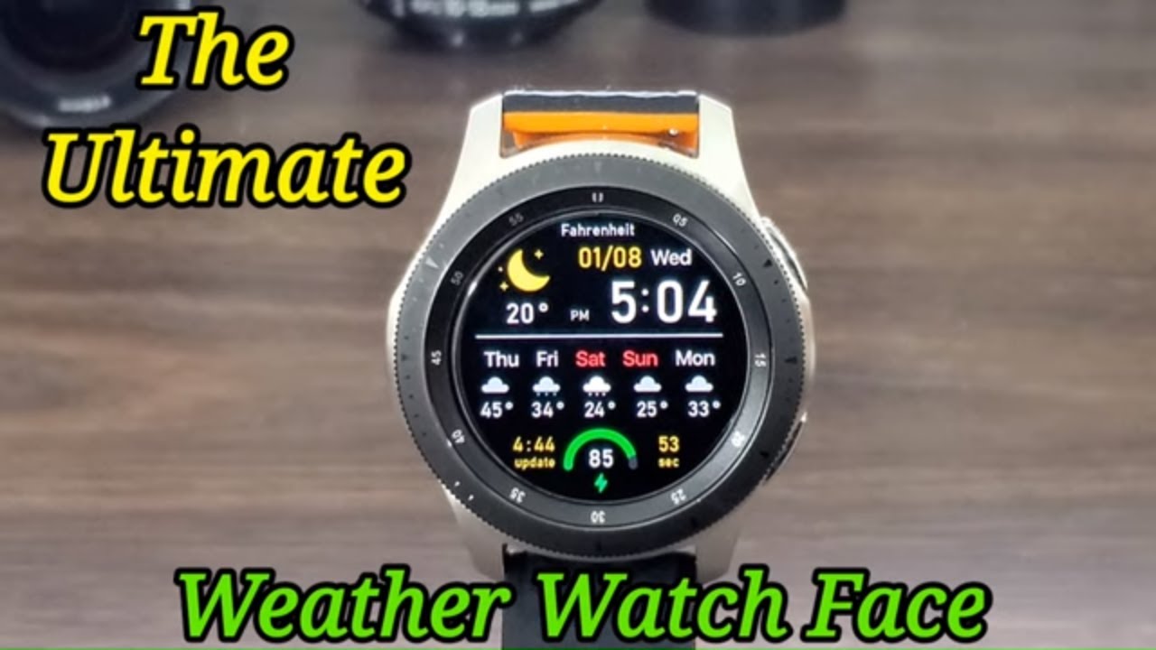 Top Galaxy Watch Active 2/Galaxy Watch/Galaxy Watch 3 Weather Watch Face -  YouTube