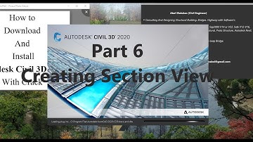 Road Design Part 6  Creating Section View in Civil 3D 2020 Amharic By Abel M