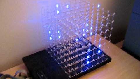 LED Cube 8x8x8 running on an Arduino