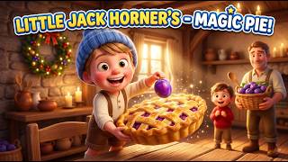 Little Jack Horner 🍰 | Fun Rhyme for Kids | Magic Pie Song 🥧