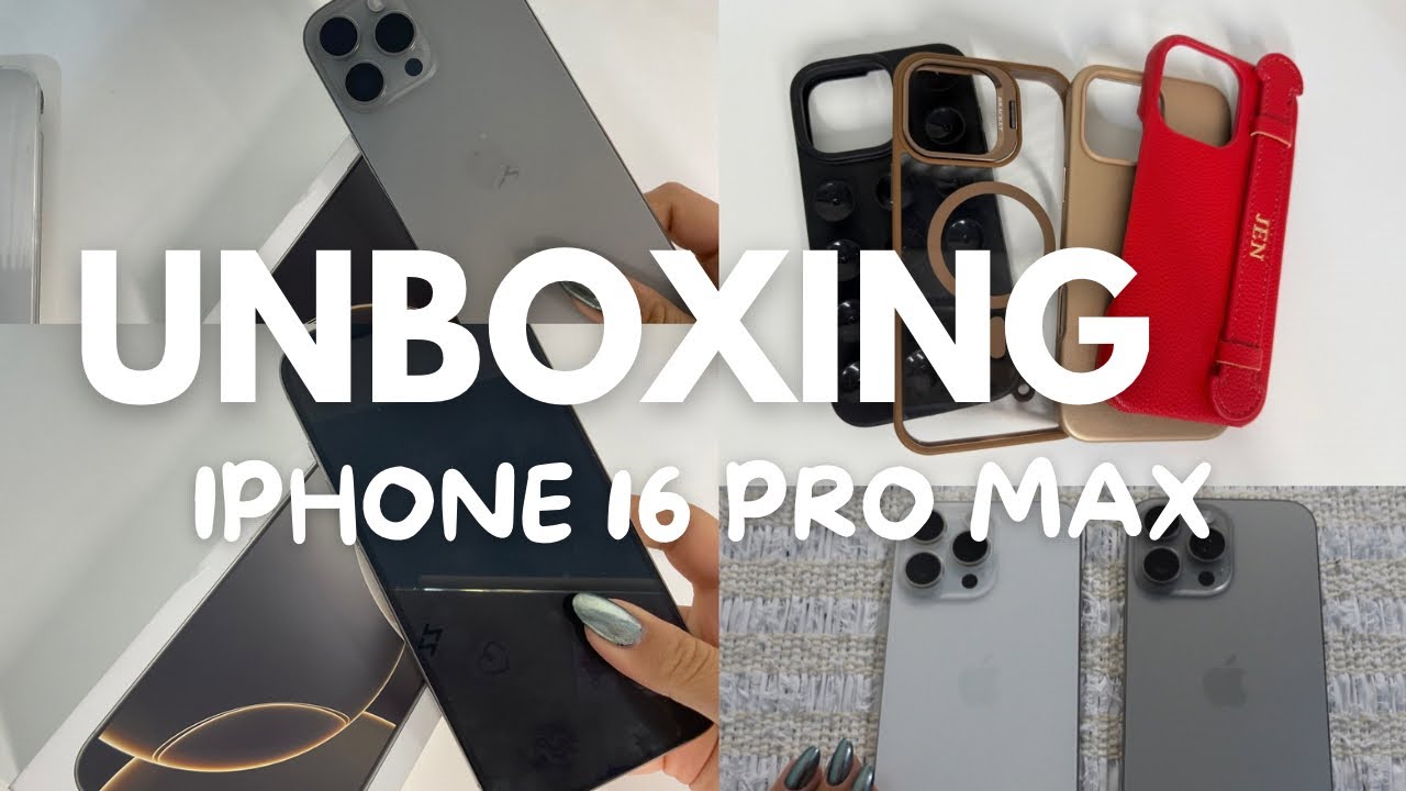 UNBOXING IPHONE 16 PRO MAX + CAPINHAS