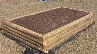 Family Plot producer Peter Richards talks to Chris about how he built the raised beds in the Family Plot garden using landscape 