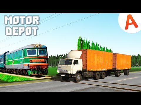 Видео: Motor Depot - Застрял на Переезде (мобильные игры)