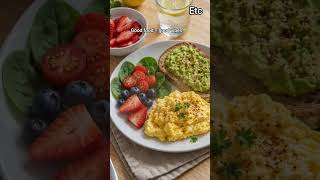 Good food = good vibes 🌱 | Healthy Breakfast Ideas @Easytocook-Etc #healthybreakfast #foodshorts