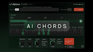 dBdone AI Chords -  Free plugin to generate chord progression