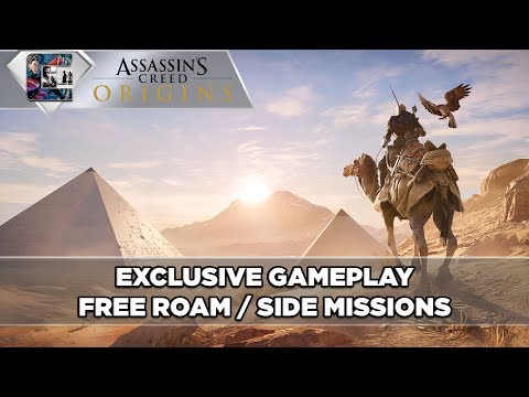 Assassin's Creed: Origins - Exclusive Gameplay - Free Roam / Side Quests / Combat (Xbox One X)
