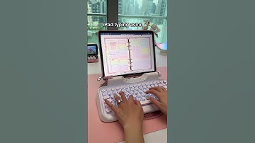 iPad typing ASMR 😍 typewriter keyboard iPad accessories | goodnotes digital planner
