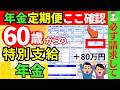 65歳を待たずにもらえて減額なし！年金定期便で確認＆特別支給の老齢厚生年金は申請必須！50代ねんきん定期便の見方