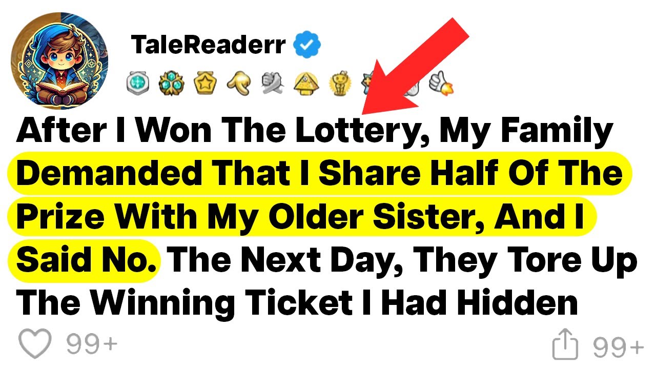 (Full Story) After I won the lottery, my family demanded that I share half of the prize with my olde