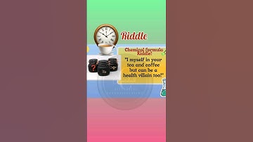 Tea time ⏲️ 😋 Riddle #riddles #chemistroland