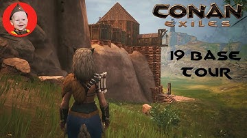 Conan Exiles 2020: 19 Base Tour - A Quick Look Round My Northland Castle (PS4)