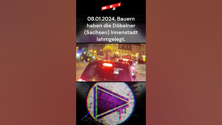 Bauern haben die Döbelner #Sachsen Innenstadt lahmgelegt #bauernproteste 08.01.2024  #aktuell
