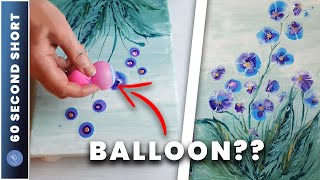 DELIGHTFUL Flowers - Learn How to Paint in Under 1 Minute | AB Creative Shorts