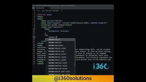 CSS how to Set: border-bottom #css #shorts #viral #youtubeshorts