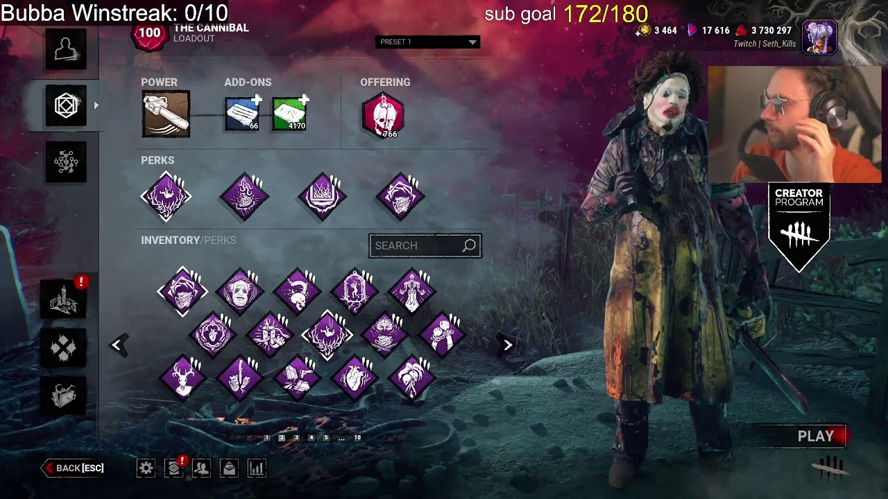 Bubba WINSTREAK #DBDCreator