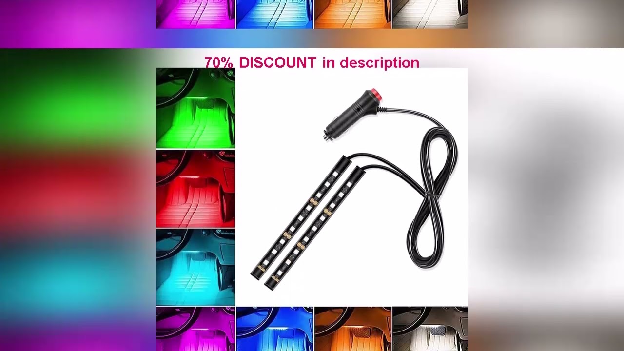 A must-have product! Car Neon Light LED Interior Decoration Signal Lamp Universal Cigarette Lighte