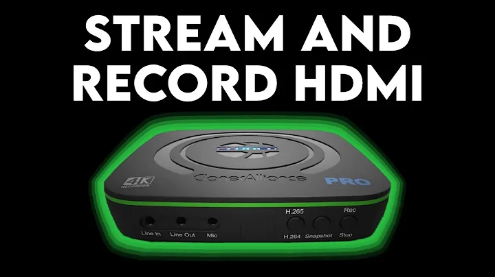 An EASY Way to Stream & Record HDMI:  ClonerAlliance UHD Pro