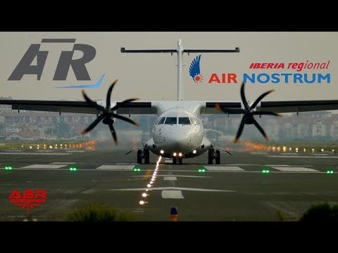 Avión ATR 72-600  Iberia Express (Air Nostrum) (4K) Aeropuerto San Sebastián.