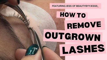 How to Remove Outgrown Lash Extensions Before a Refill | Banana Peel Method Tutorial